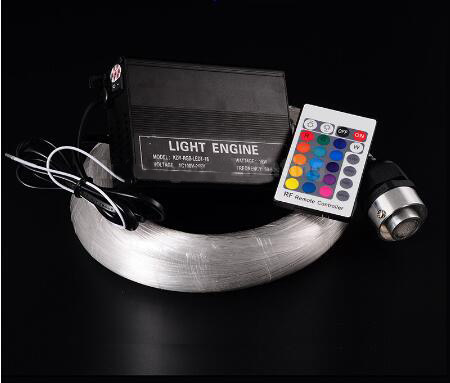 16W RGBW LED Fiber Optic Lights Kit Remote Control Change Color
